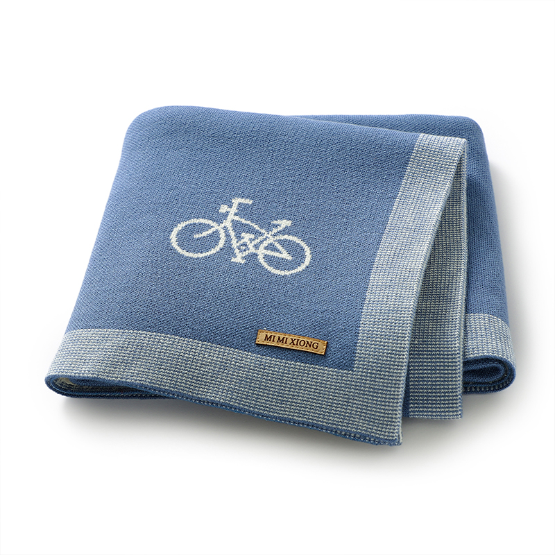 Baby Boy Nursery Quilt - Newborn Baby Blankets Ultra-Soft Reversible Knit