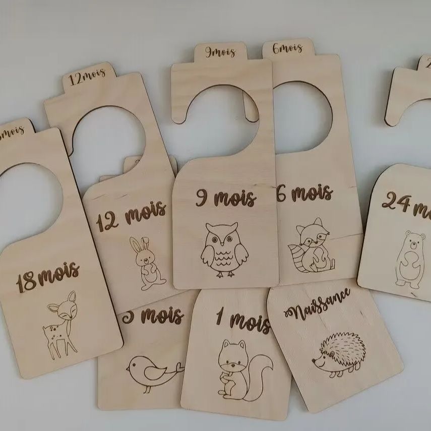 Baby Nursery Closet Organization - Forest animal Baby closet hanger dividers