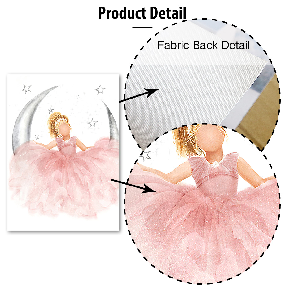 Pink Angel Girl Sun Moon Cloud - Baby Nursery Pictures review and price