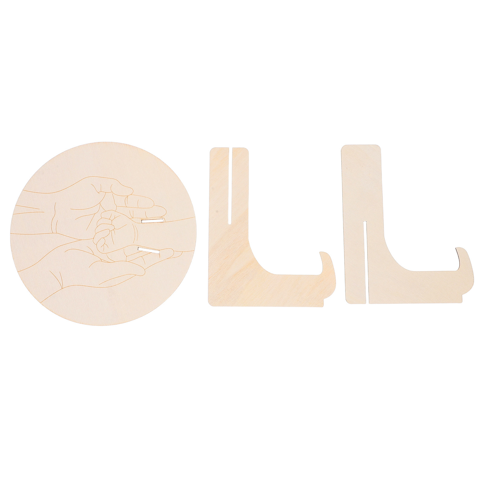 1Set Engraved Round Wooden Bab - Baby Nursery Keepsake review and price
