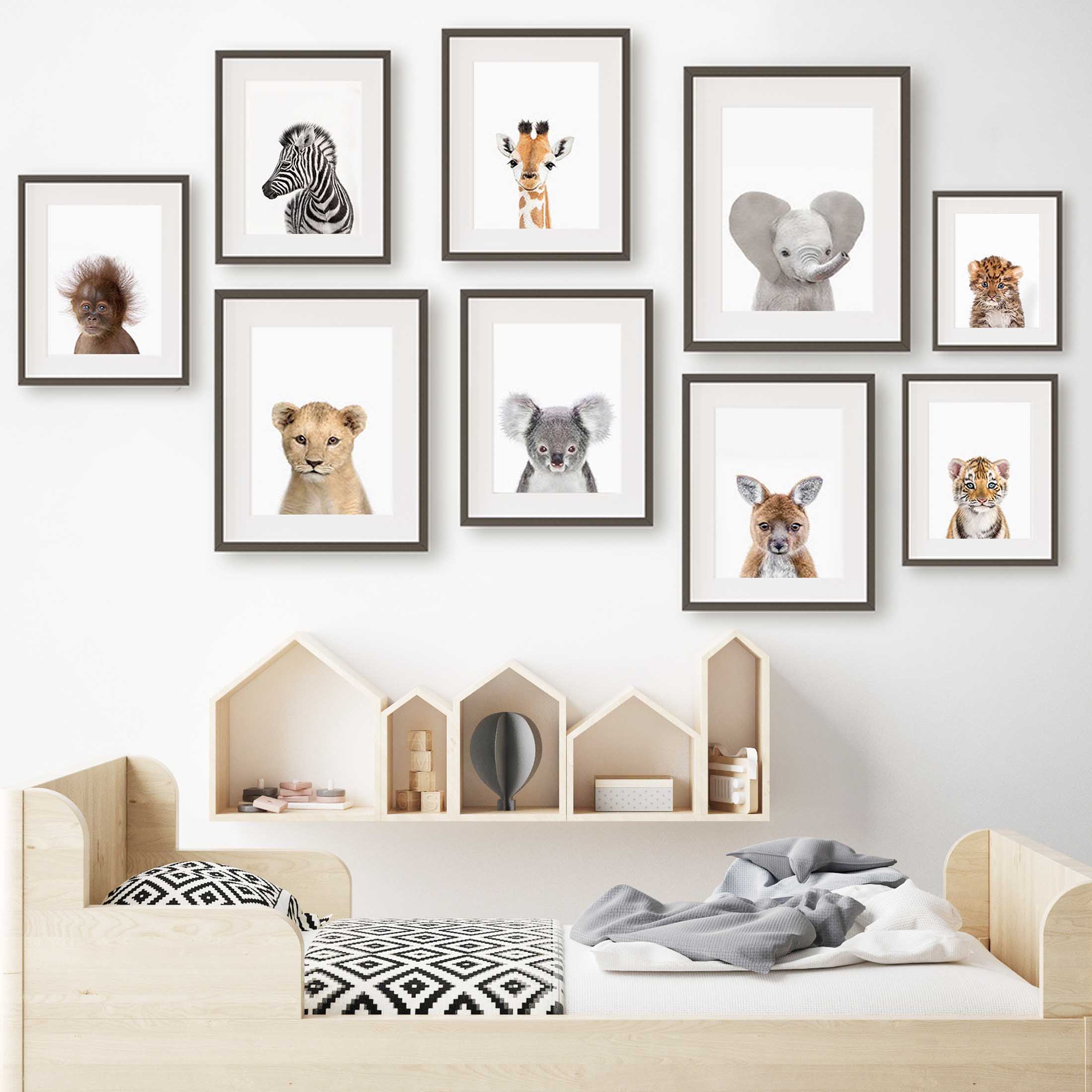 Baby Animal Nursery Wall Art P - Baby Nursery Zoo Animals review and price