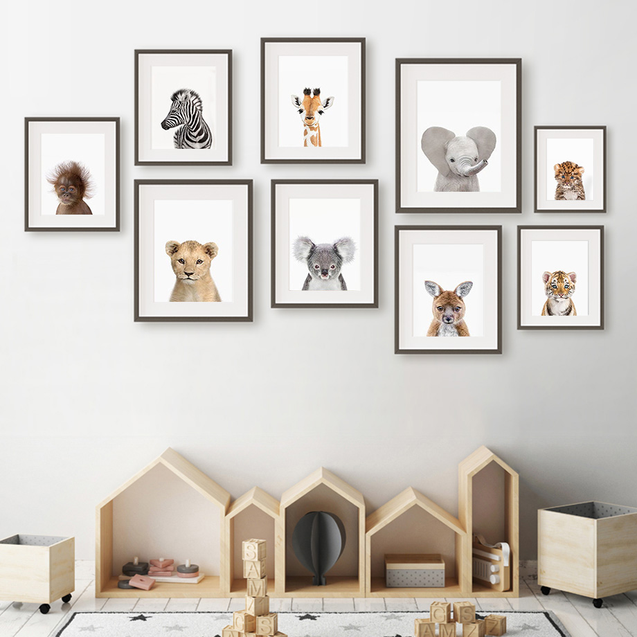 Baby Animal Nursery Wall Art P - Baby Nursery Zoo Animals review and price