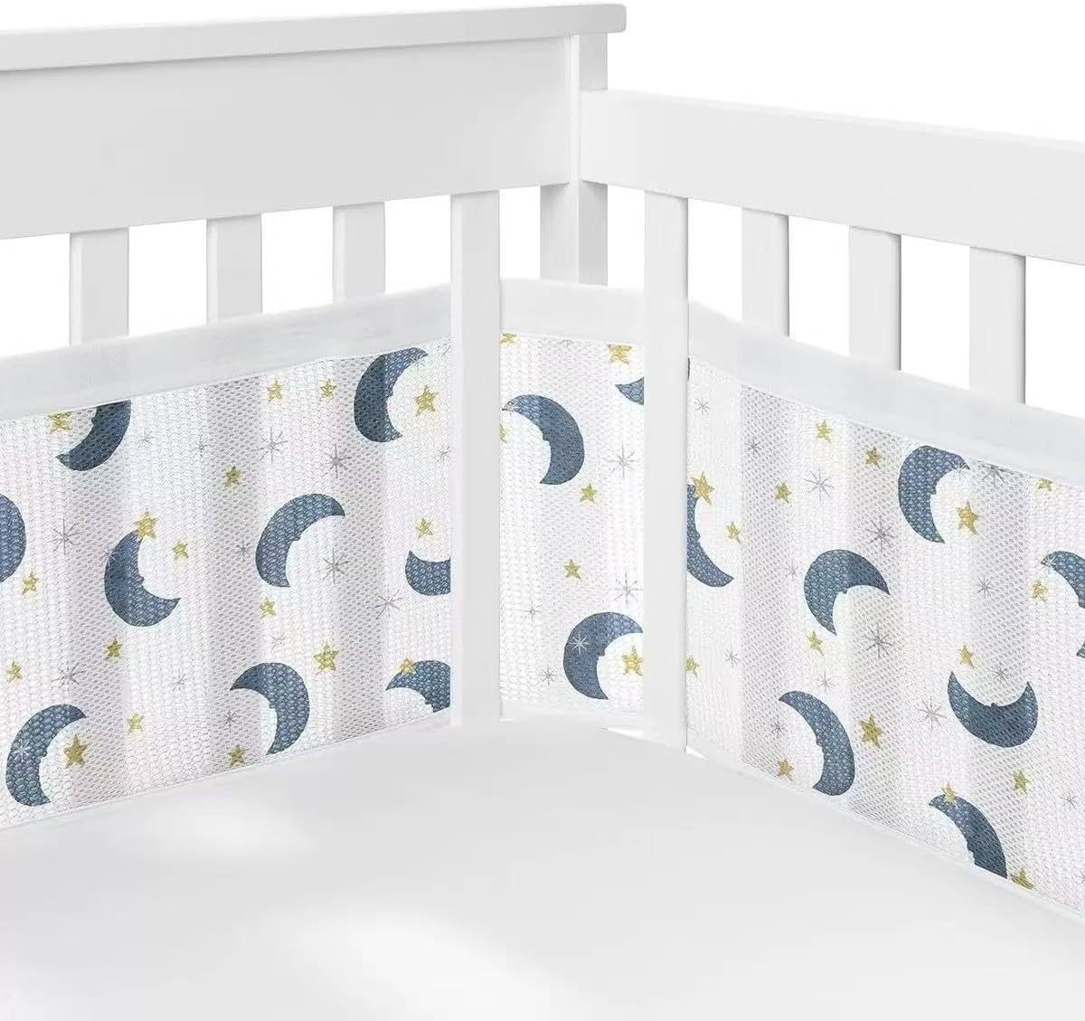 2Pcs Set Breathable Mesh Crib  - Baby Nursery Sale review and price