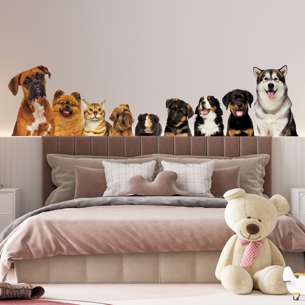 C30# 9 Cute Cats And Dogs Wall - Baby Nursery Wall Decals review and price