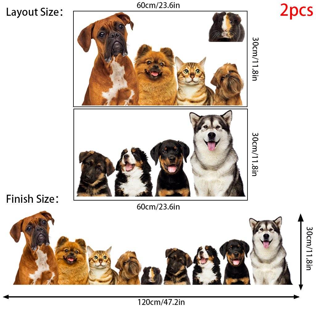C30# 9 Cute Cats And Dogs Wall - Baby Nursery Wall Decals review and price