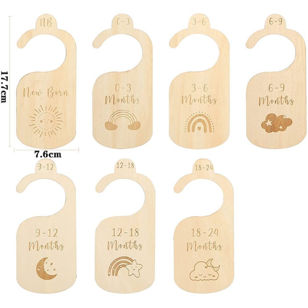 7/8Pcs Wood Baby Closet Divide - Baby Nursery Closet review and price