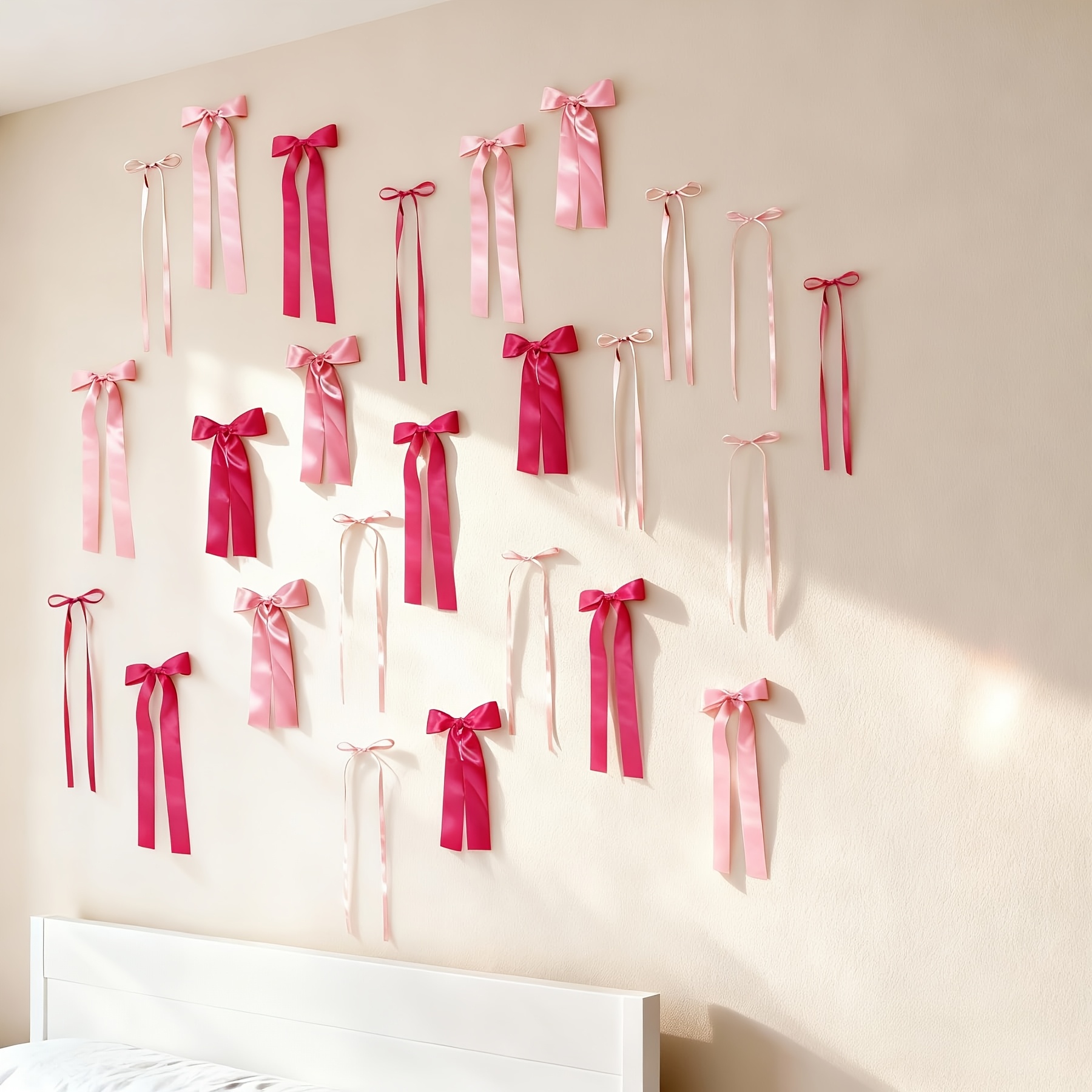 24-Piece Set of Pink Bow Wall  - Baby Nursery Ornaments review and price