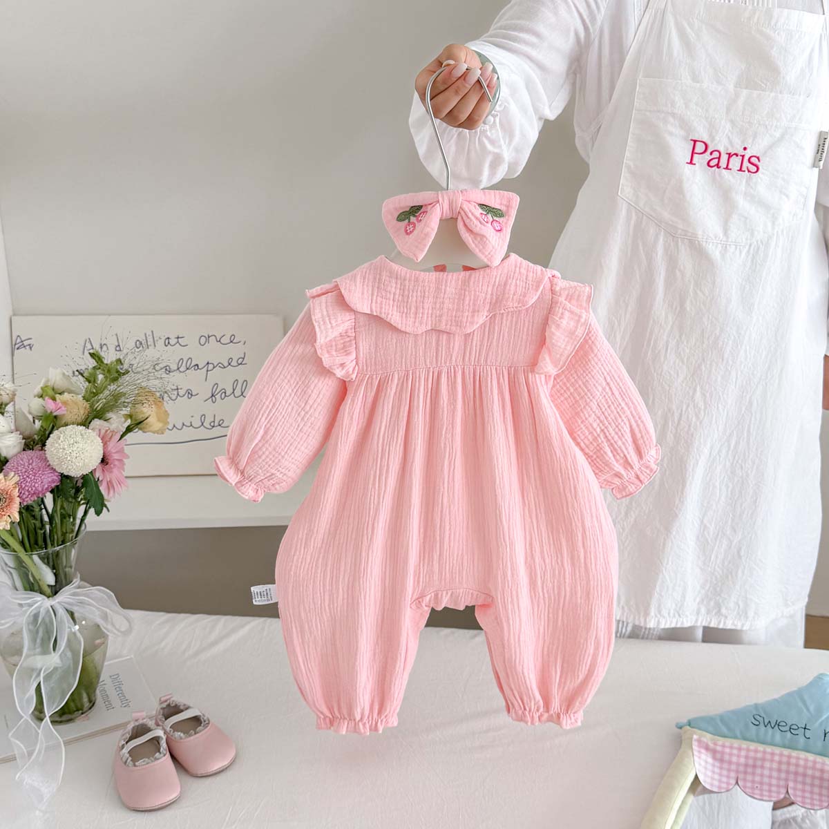 Newborn Baby Girls Spring Autu - Baby Nursery Embroidery review and price