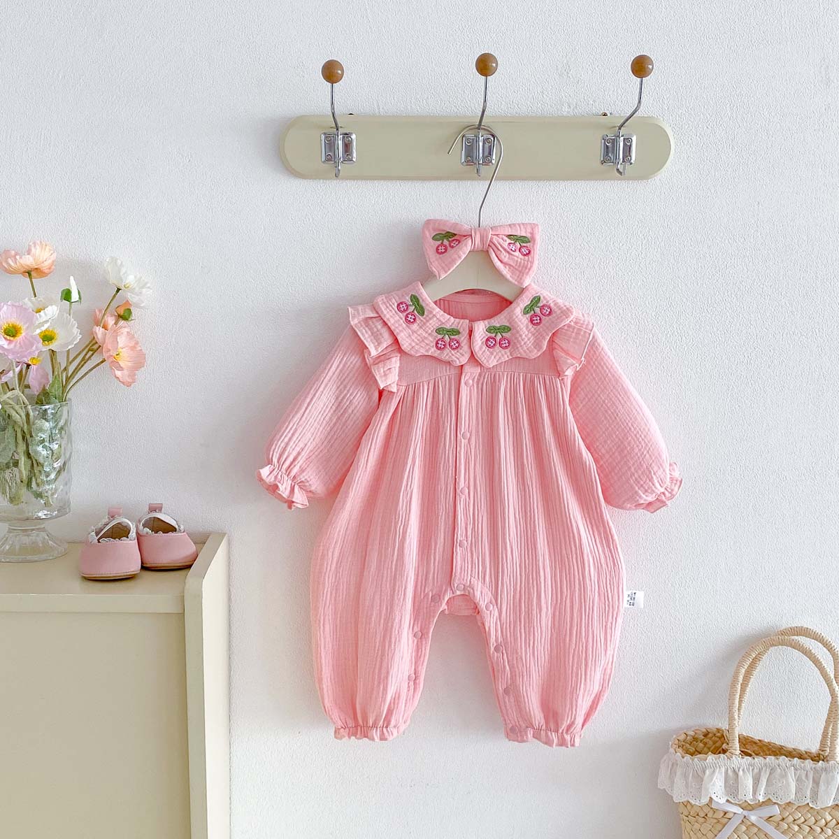Newborn Baby Girls Spring Autu - Baby Nursery Embroidery review and price
