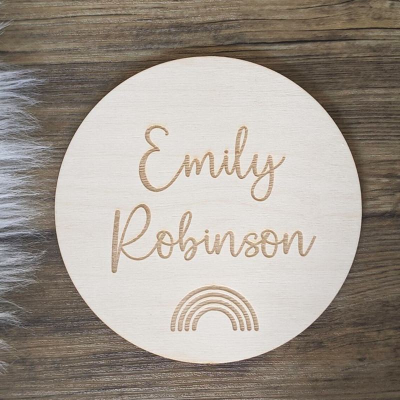 Engraved wood Nursery name sig - Baby Nursery Keepsake review and price