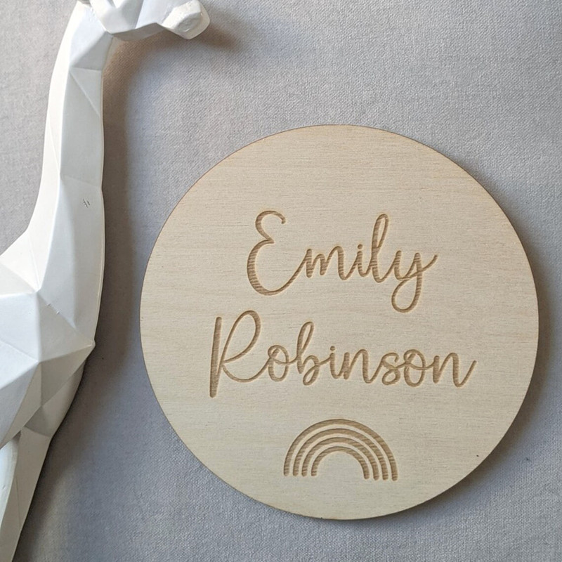 Engraved wood Nursery name sig - Baby Nursery Keepsake review and price