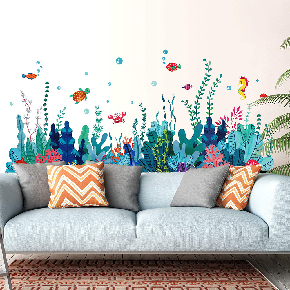 Large Under The Sea Grass Wall - Baby Nursery Under The Sea review and price