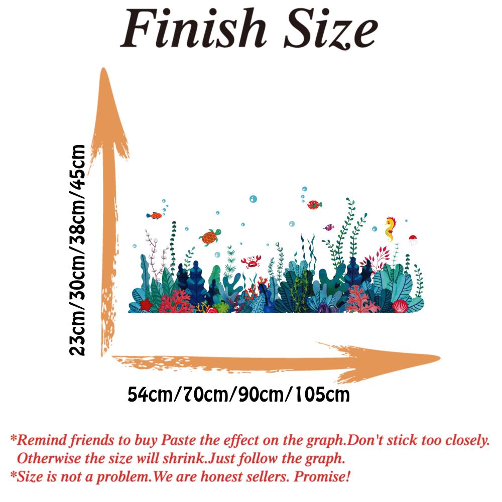 Large Under The Sea Grass Wall - Baby Nursery Under The Sea review and price