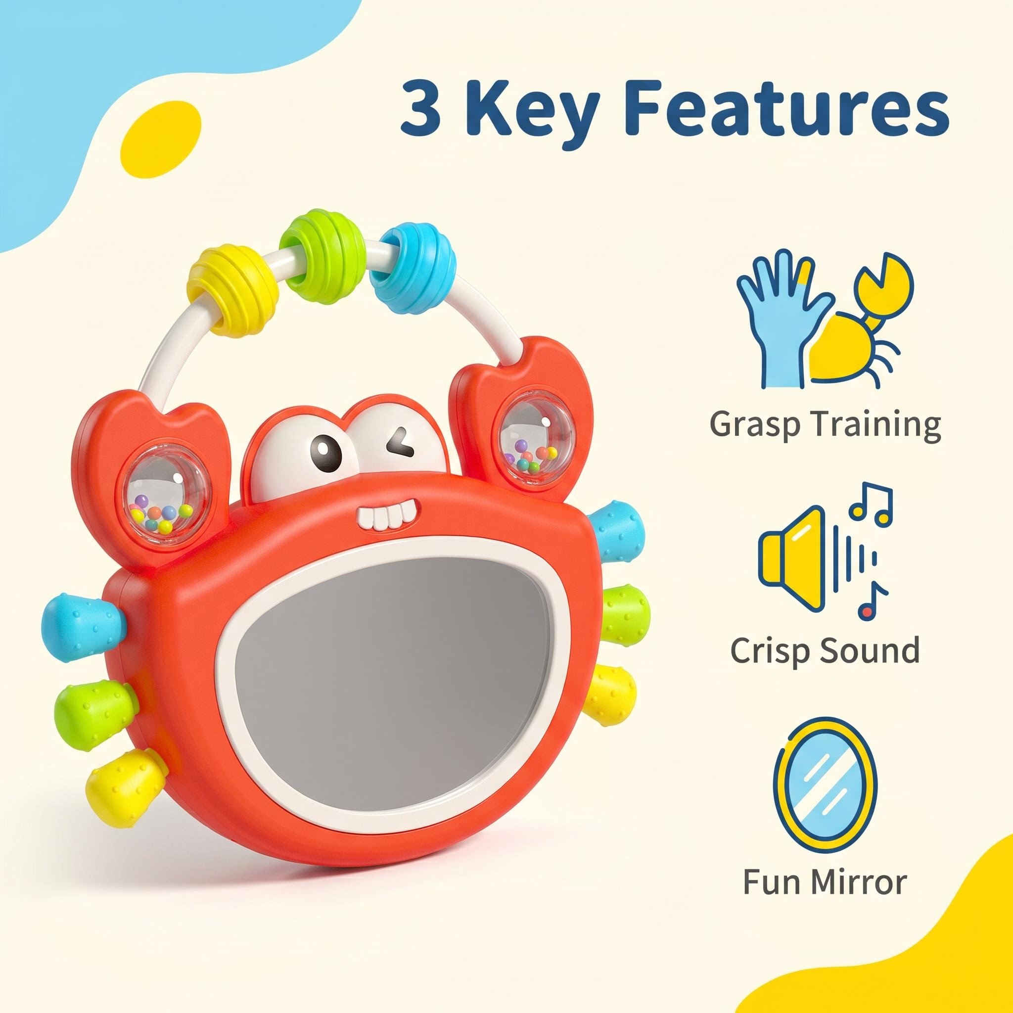 Baby Musical Light Up Mirror R - Baby Nursery Song review and price