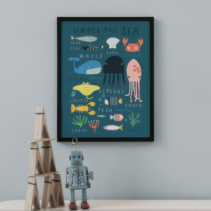Under The Sea Print On The Far - Baby Nursery Under The Sea review and price