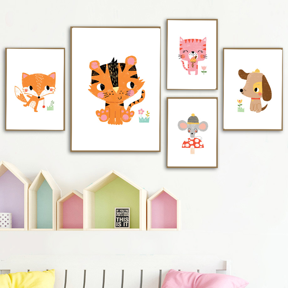 1pc frameless Canvas Painting  - Baby Nursery Zoo Animals review and price