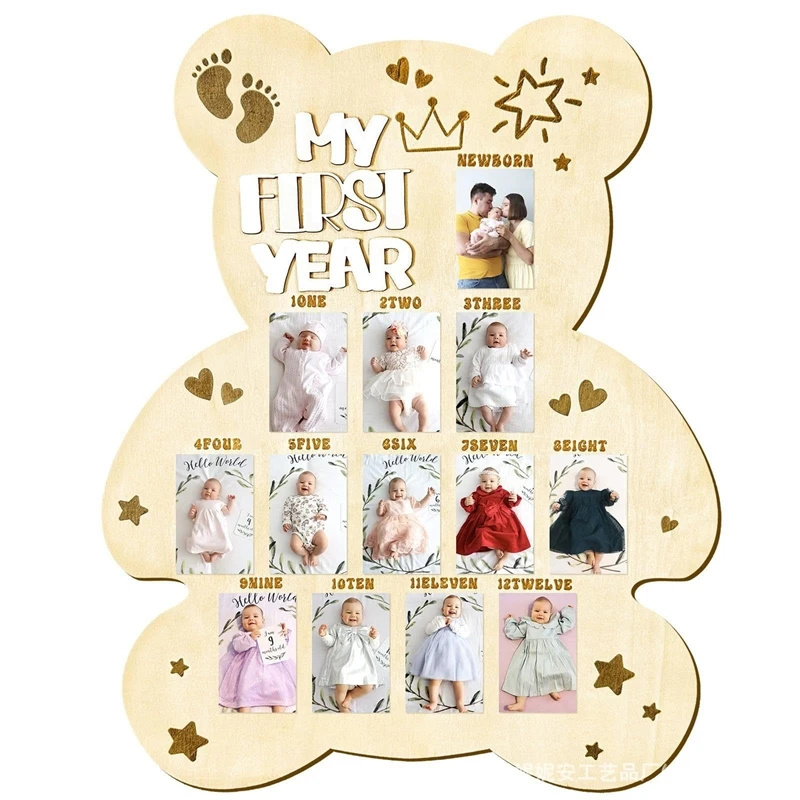 Wooden Baby Month Milestone Ph - Baby Nursery Keepsake review and price