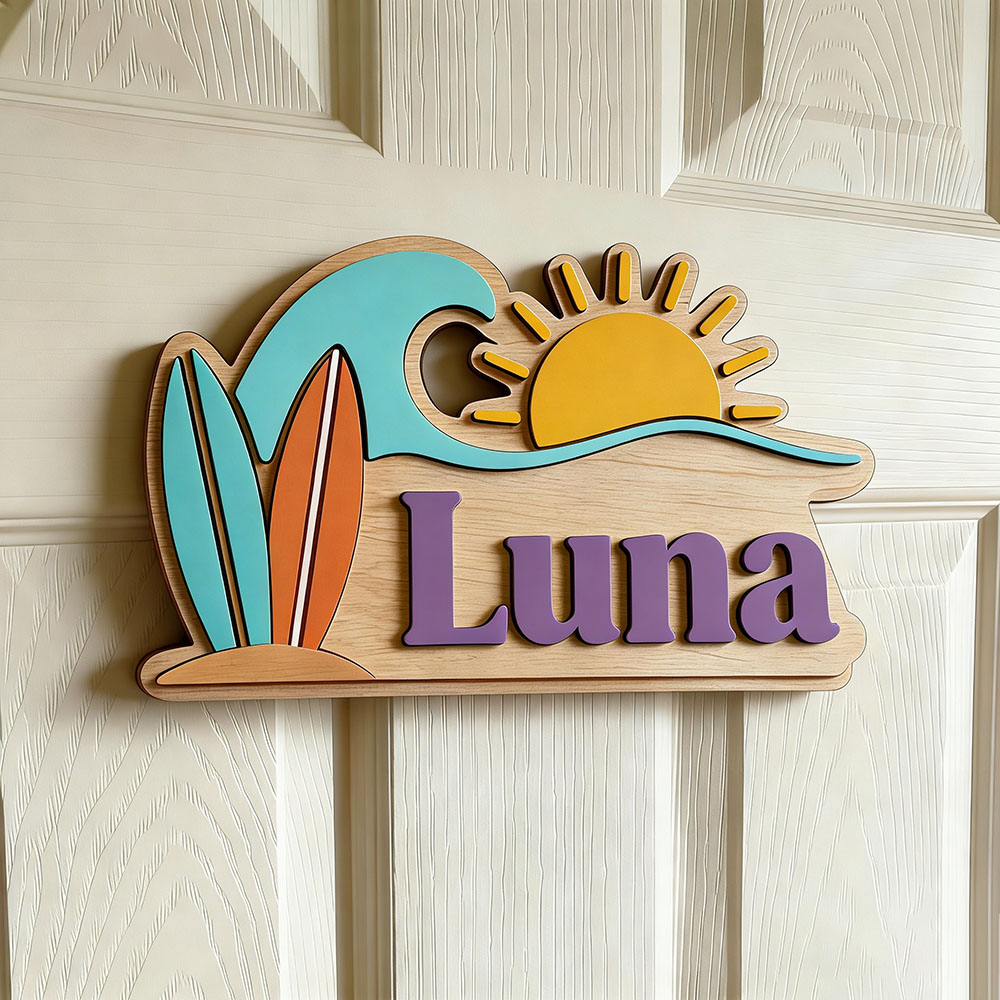 Custom Beach Wave Surfboard Su - Baby Nursery review and price