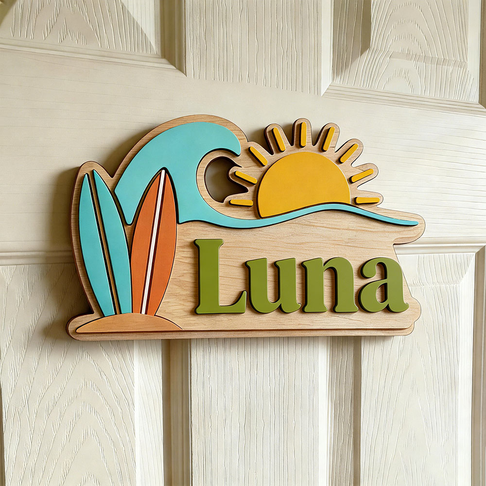 Custom Beach Wave Surfboard Su - Baby Nursery review and price