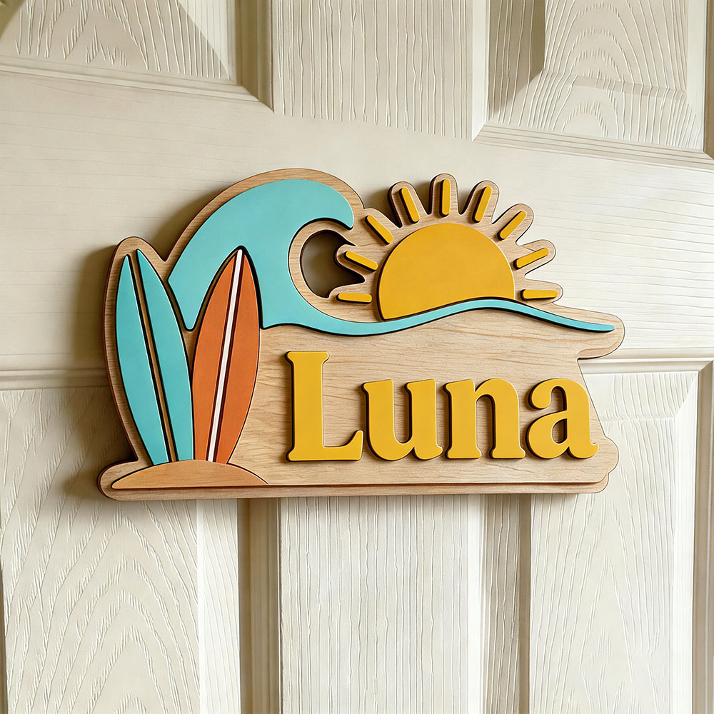 Custom Beach Wave Surfboard Su - Baby Nursery review and price