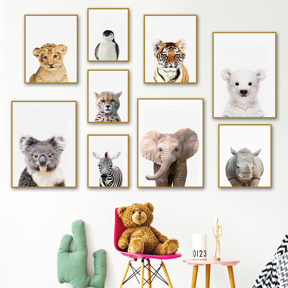 1pc frameless Canvas Painting  - Baby Nursery Zoo Animals review and price