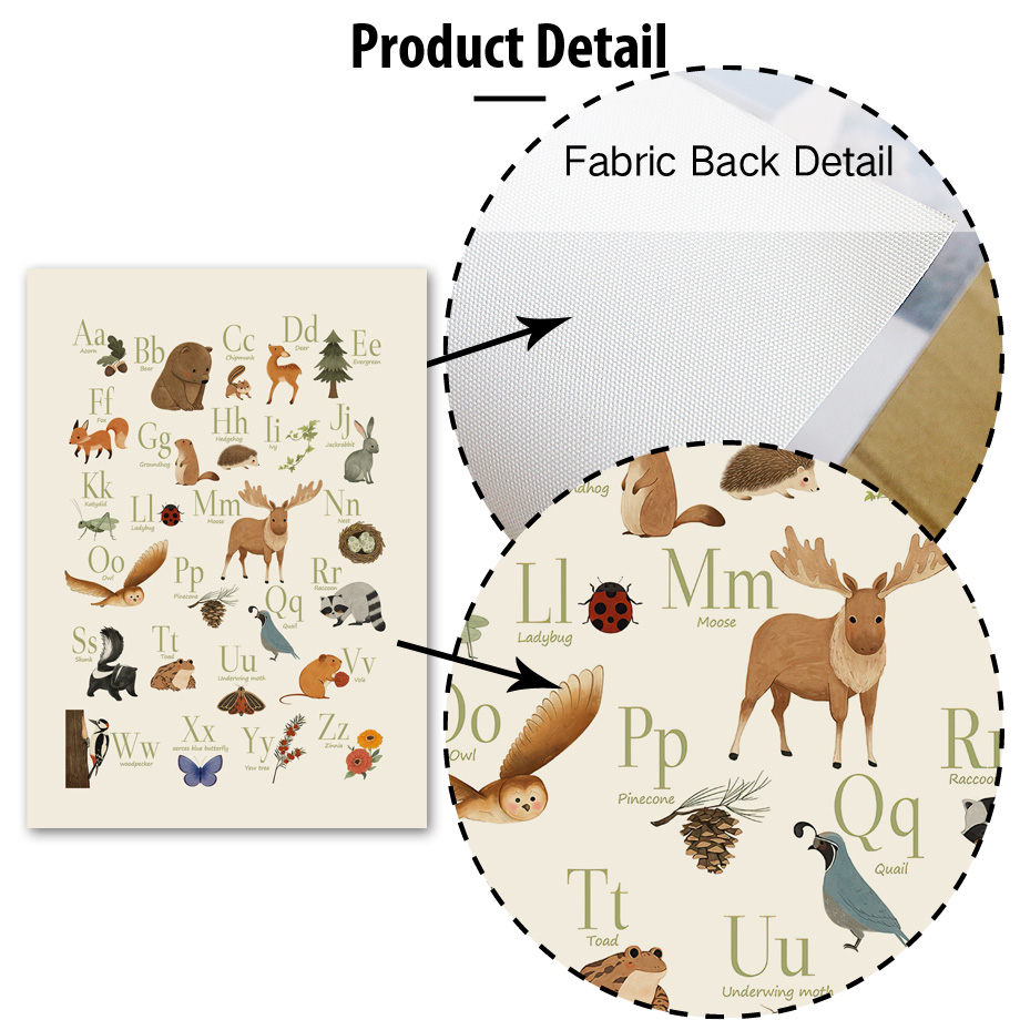 1pc frameless Cute Rabbit Fox  - Baby Nursery Pictures review and price