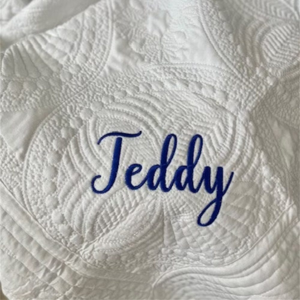 Embroidered Name Baby Nursery  - Baby Boy Nursery Quilt review and price