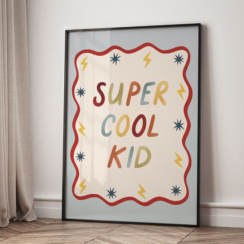 Funny Cartoon Super Cool Kid N - Baby Nursery Ornaments review and price