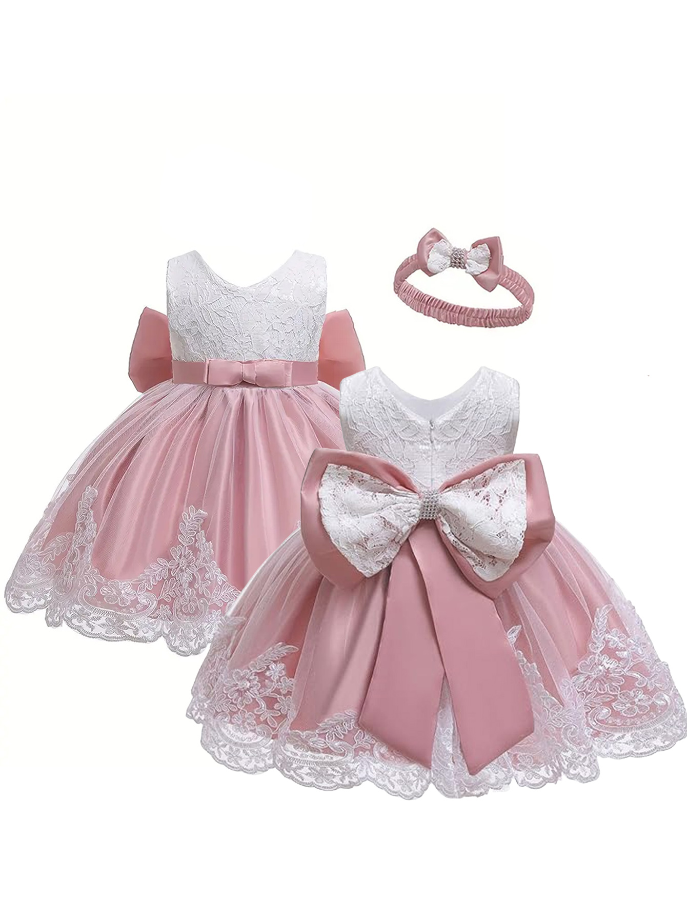 Newborn Girl Lace White Dress  - Baby Nursery Embroidery review and price
