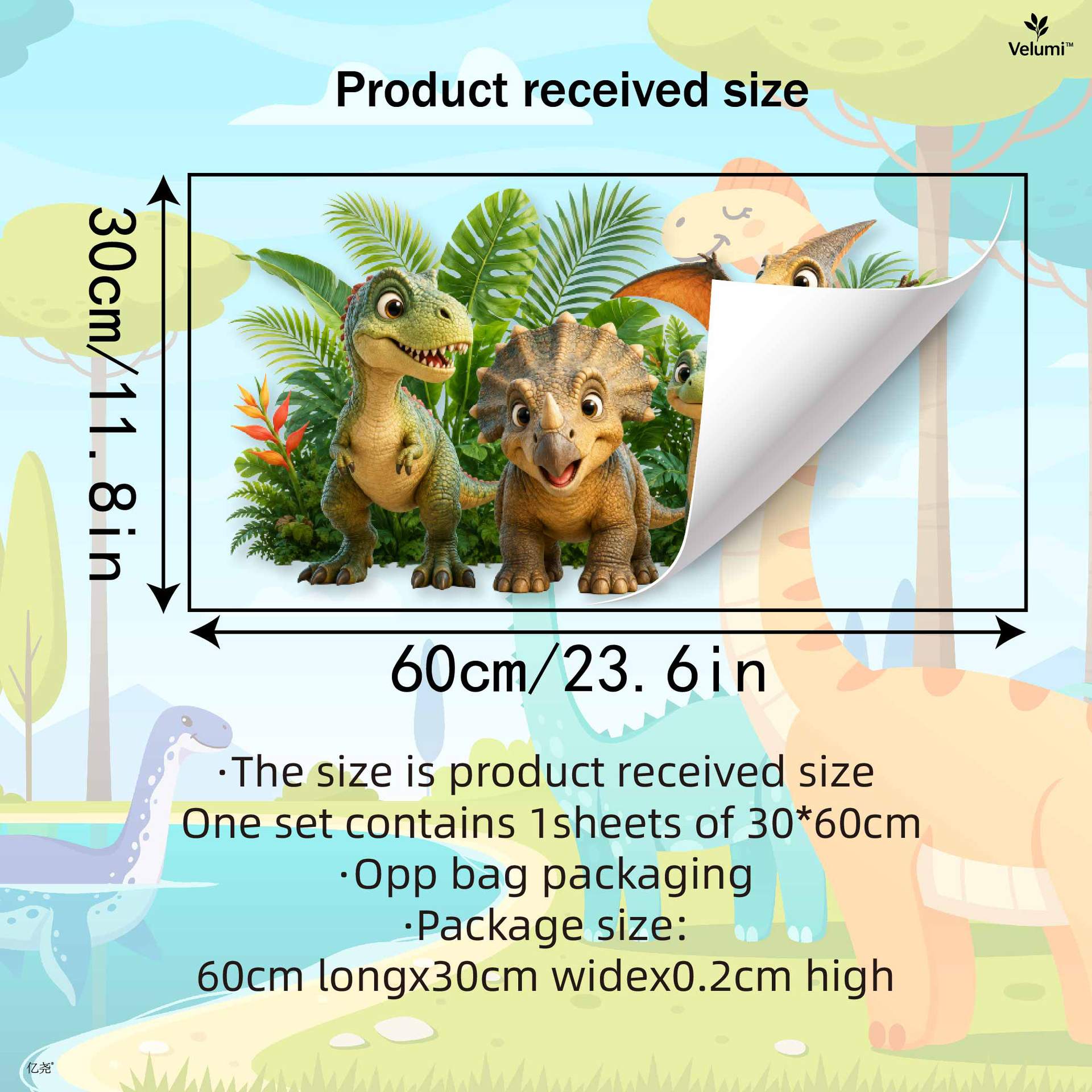 Cute 3D Dinosaur Wall Stickers - Baby Nursery Wall Decals review and price
